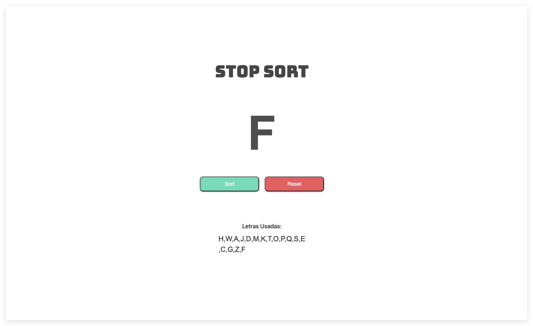 Stop Sort preview